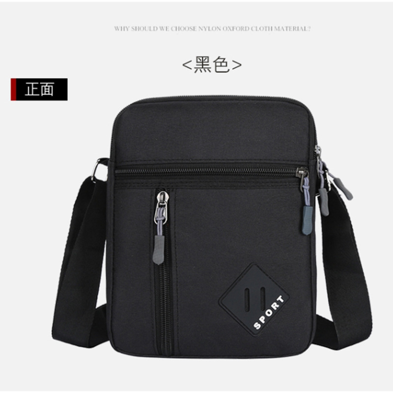 Bolso de pecho simple de tela Oxford al por mayor de fábrica, bolso de hombro informal para exteriores transfronterizo para hombre, nuevo bolso cruzado portátil para hombre