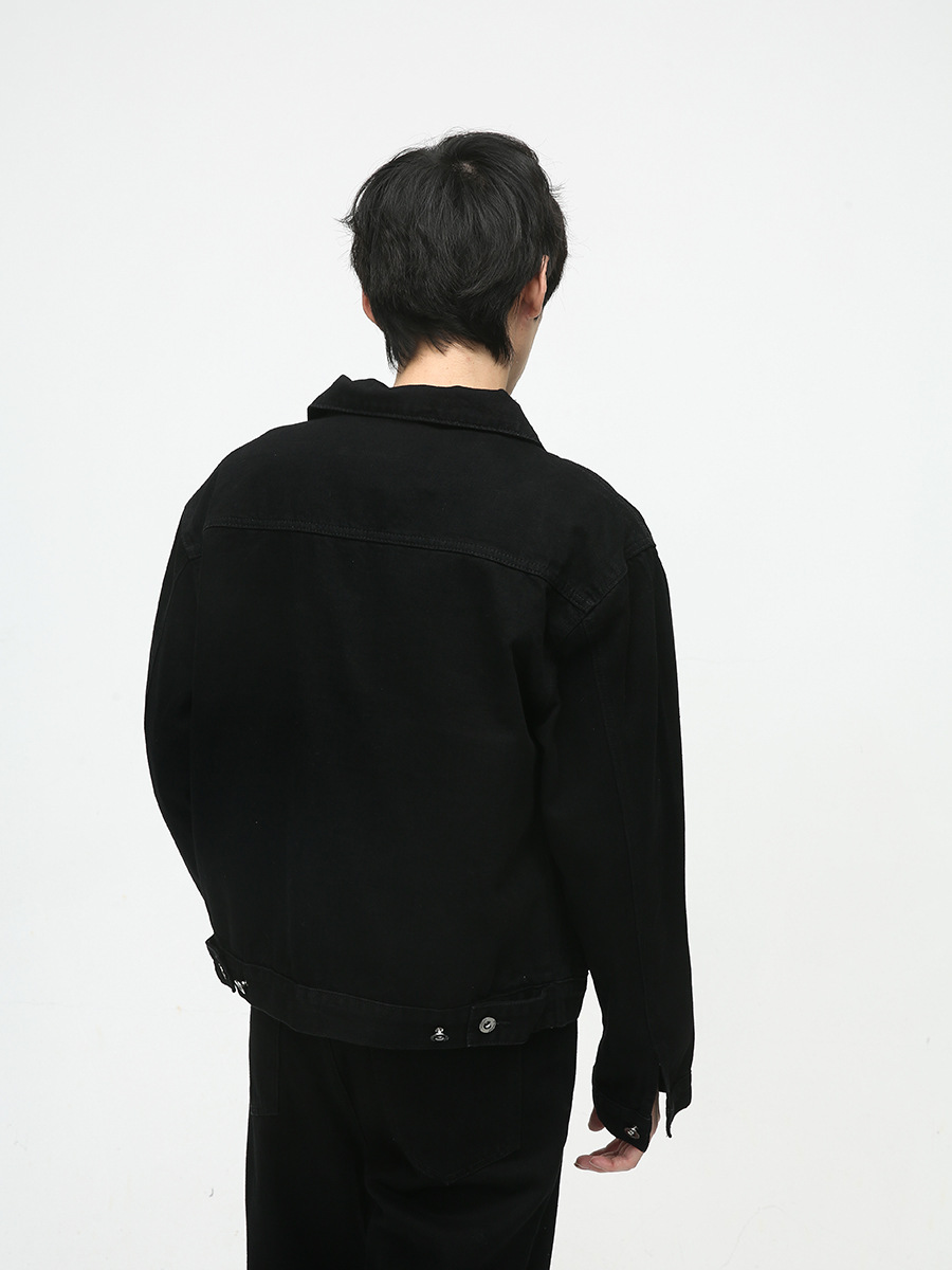 Mtlclothes ropa de Hombre | 2023 otoño nuevo estilo Hong Kong avanzada sentido simple suelta casual Denim traje moda