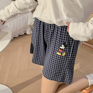 Modal Pajamas Women's Summer Thin Korean Style Cute Cartoon Shorts Large Size Loose Casual Home Pants Can Be Worn Outside