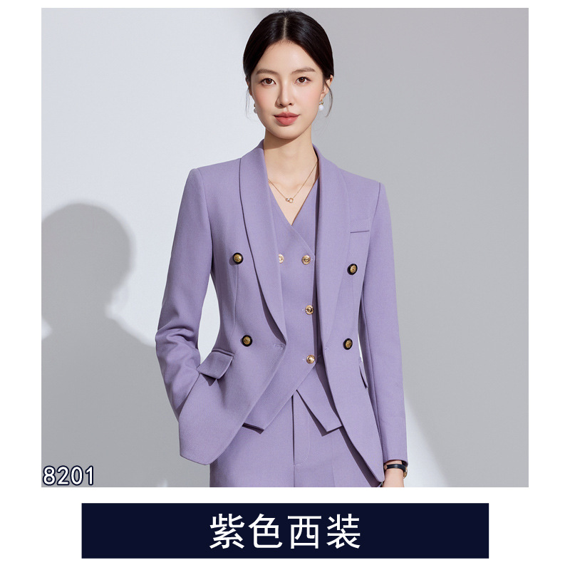 Single purple suit
