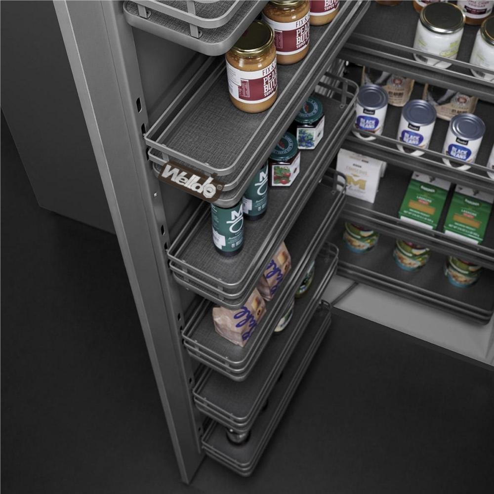 Welldo纬东 厨房高柜多层大怪物拉篮橱柜开门式多层联动收纳拉篮