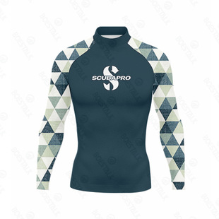 2024 New SCUBAPRO Men's Long Sleeve Swimwear UV Protection Swimsuit Surf Suit Wetsuit Top