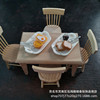 DOLLHOUSE小布娃娃屋配件场景模型 微缩食玩拍聂道具仿真早餐套餐|ms