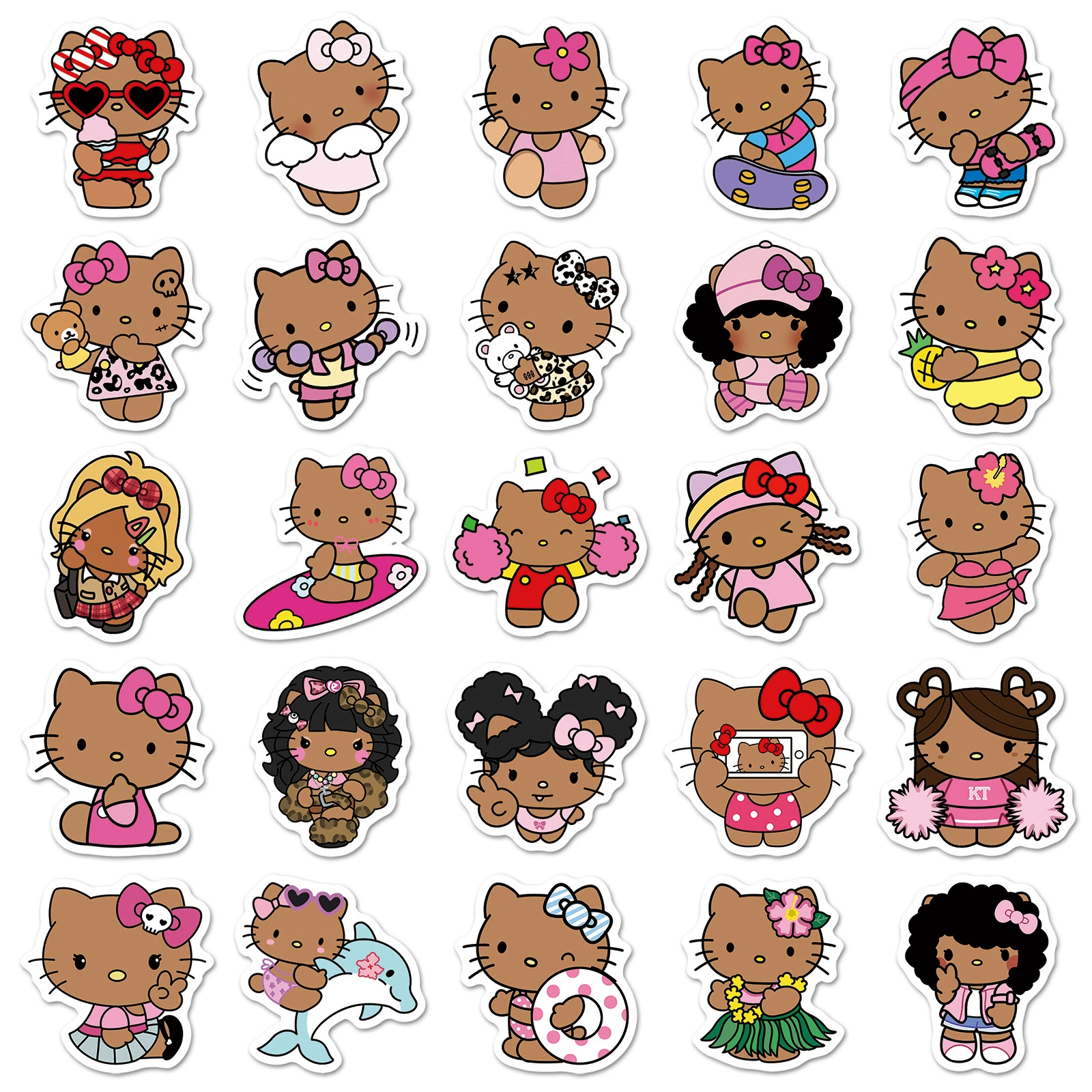 Hello Kitty, наклейка, ноутбук