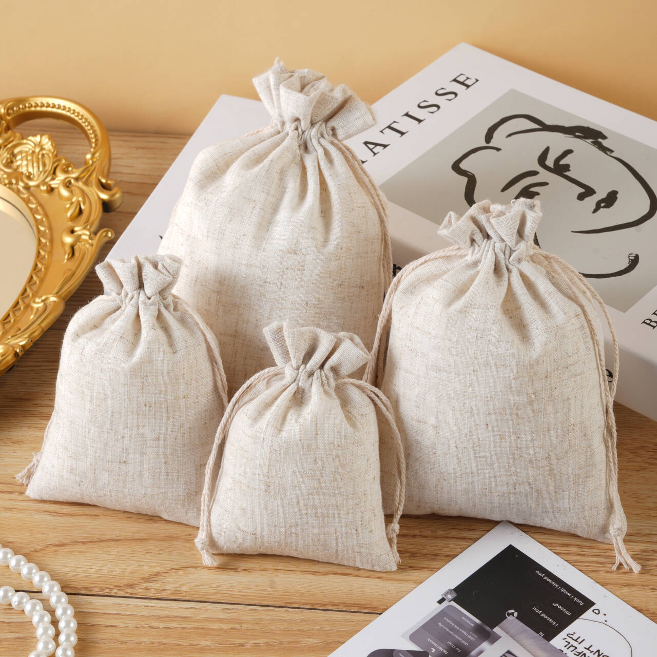 1 Piece Cloth Simple Style Classic Style Casual Daily Solid Color Jewelry Packaging Bags display picture 6
