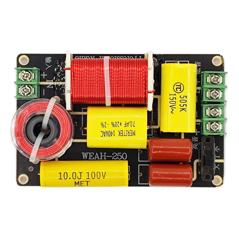 HiFi divisor de frecuencia de alta fidelidad alta y baja fiebre de dos frecuencias altavoz de estantería de audio modificado divisor de actualización de voz