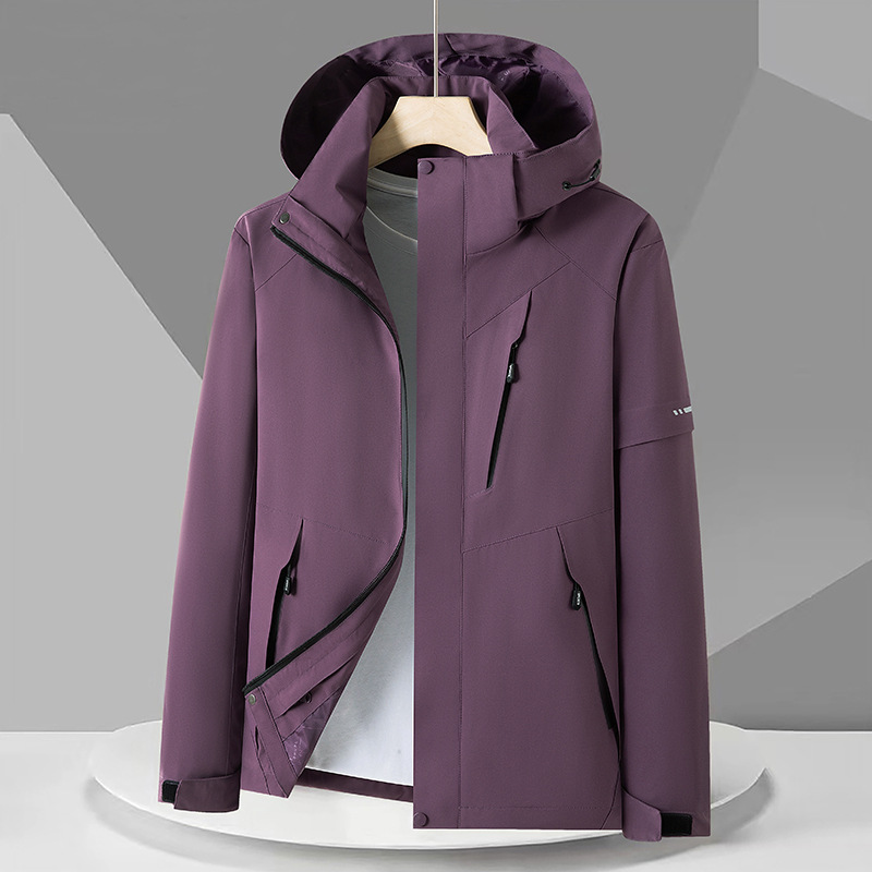 Trajes de asalto para hombres y mujeres 3 - en - 1 a prueba de salpicaduras 2025 nuevo tipo de chaqueta de terciopelo desmontable al aire libre abrigo de montaña