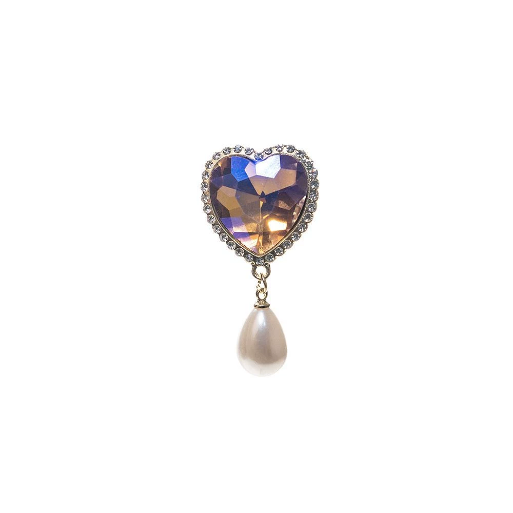 Metal accessory pearl, pendant with bow, DIY