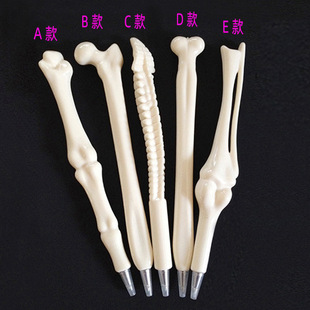 Factory Direct Sales K-Style of Creative New and Unique Stationery Supplies Student Prizes Realistic Bone-Shaped Ballpoint Pen
