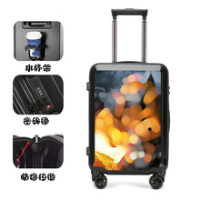 一件代发卡通拉杆箱男20寸大容量密码登机箱学生拉杆书包行李箱潮