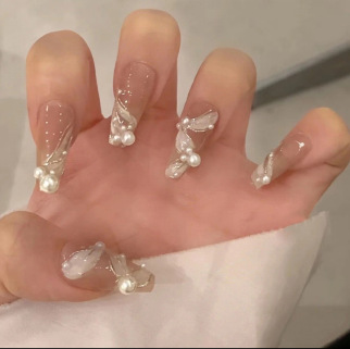 Yiyi Dance Armadura de vestir hecha a mano Venta al por mayor de celebridades de Internet Explosión Diamante mariposa Brillante para uñas Tabletas de uñas Pegatina de gelatina terminada