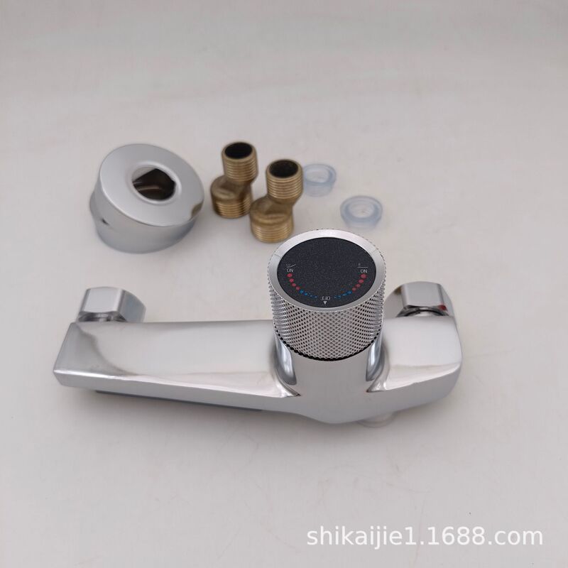 Factory Direct Sales Hot and Cold Bathtub Waterfall Wall-Mounted Faucet Shower Faucet Set Bathtub Mixing Valve
