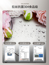 批吧台♔迷你洗菜盆水槽单槽台下盆小阳台304不锈钢尺寸家用厨W18