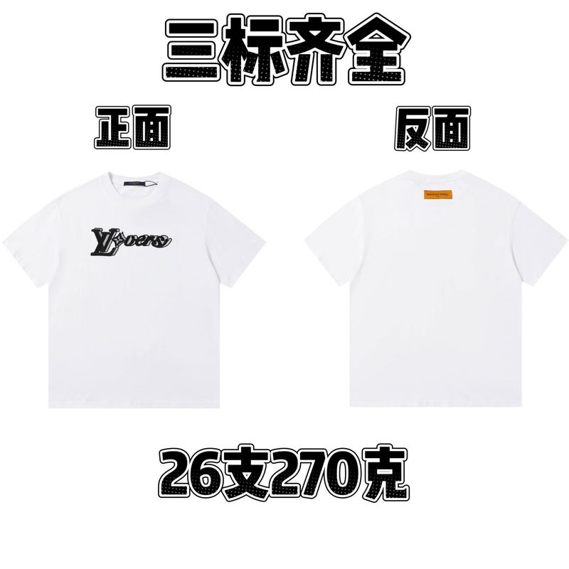 25春夏純綿ラウンドネック半袖Tシャツ漫画文字プリントカジュアルルーズ万能トップス流行万能|undefined
