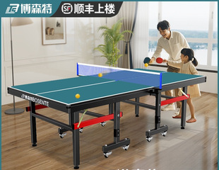Bosente Table Tennis Table Indoor Standard Household Foldableable Mobile Table Tennis Table Competition Special Table for Tong