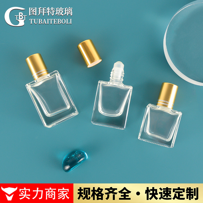 Manufacturer's ball rollerball perfume trial size 15ml 10ml 8ml glass steel ball rollerball trial size perfume bottle