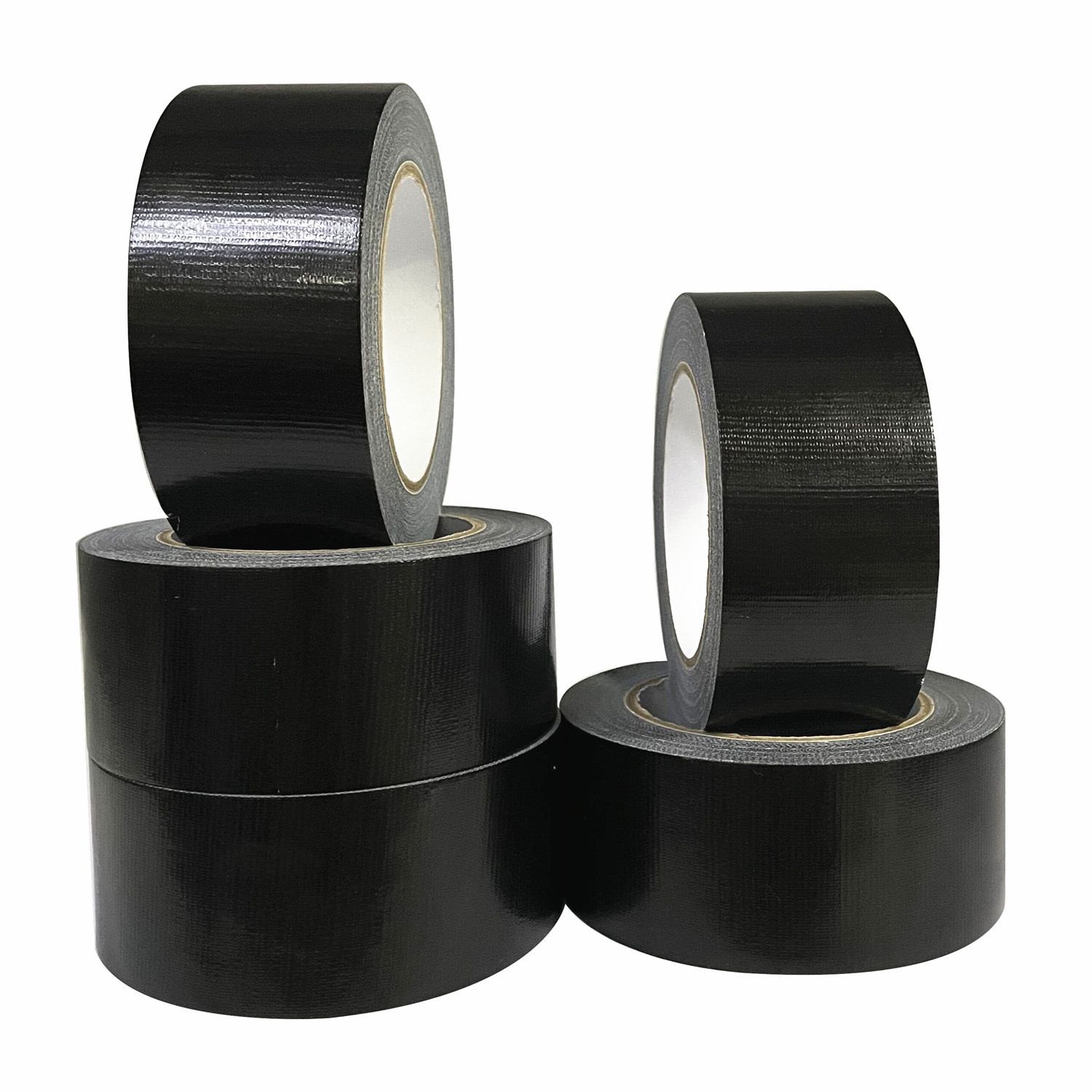 Plata cinta de tela 50mm x 25 m tubo de plata gris negro de una sola cara alfombra de alto adhesivo fuerte impermeable de reparación de fugas
