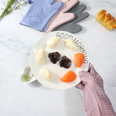 Factory Silicone Insulated Gloves, Slip-Resistant Microwave Insulated Gloves, Baking Heat-Resistant Silicone Gloves, Wholesale