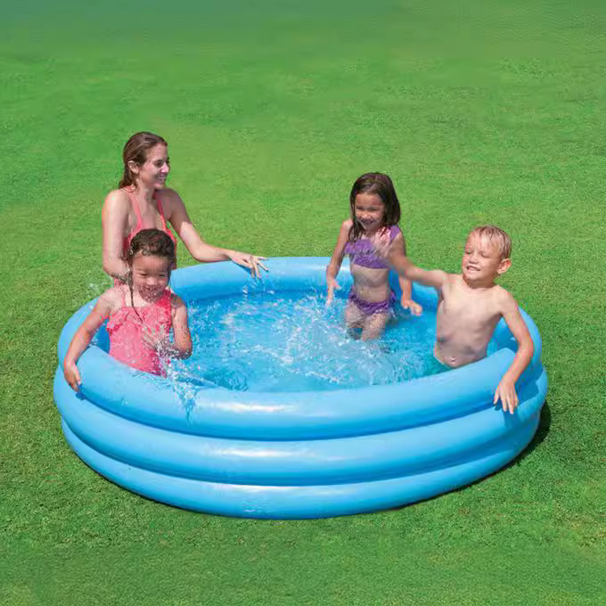 Genuine Intex Crystal Blue Paddling Pool Inflatable Family Swimming Pool Ocean Ball Pool Bath Fishing Sand Pool 58446