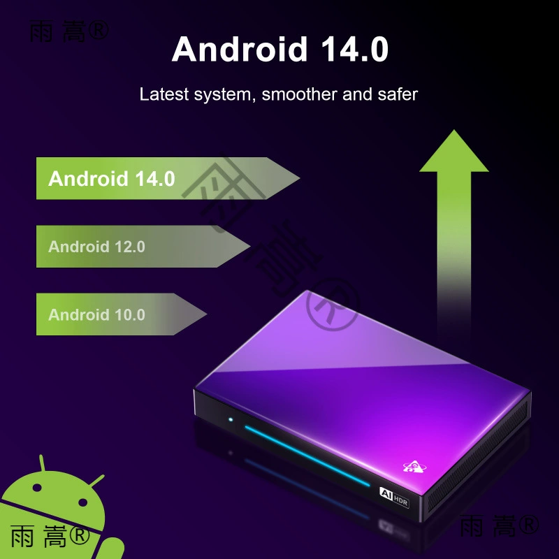 HMAX RK AI-edge вычисляющий ТВ-бокс на Android с сетевым сет-топ-боксом WIFI G восемь ядер