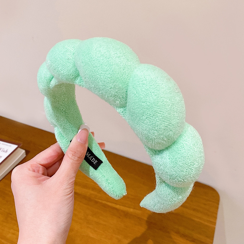 트위스트 머리띠-녹색 (18.* 18*4cm 55g)