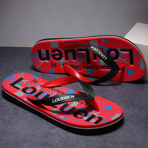  New Rubber Flip-Flops Men's Outdoor Summer Casual Anti-Slip Men's Flip-Flops Sandals Wholesale Outdoor