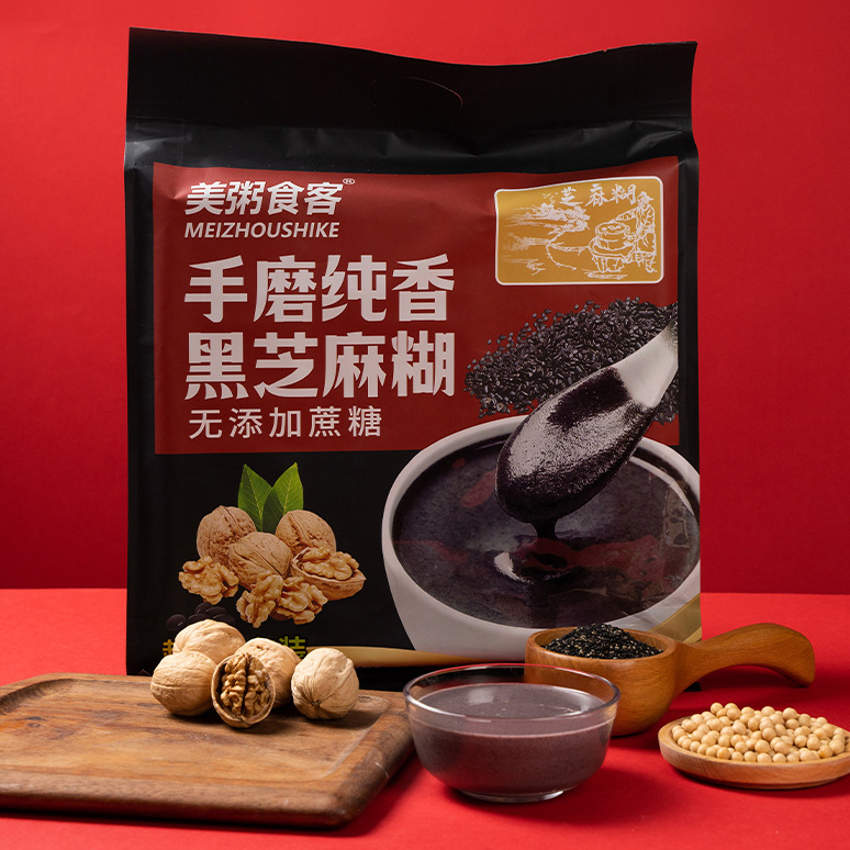 美粥食客1kg大袋黒胡麻ペースト手磨純香無添加ショ糖胡麻ペースト誠招致ブランド代理