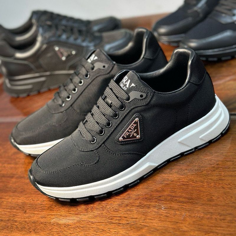 European Station Cloth New Arrival sneaker Trendy Men's Casual Shoes Breathable All-match Fashionable Thick Sole Lace-up Running Shoes