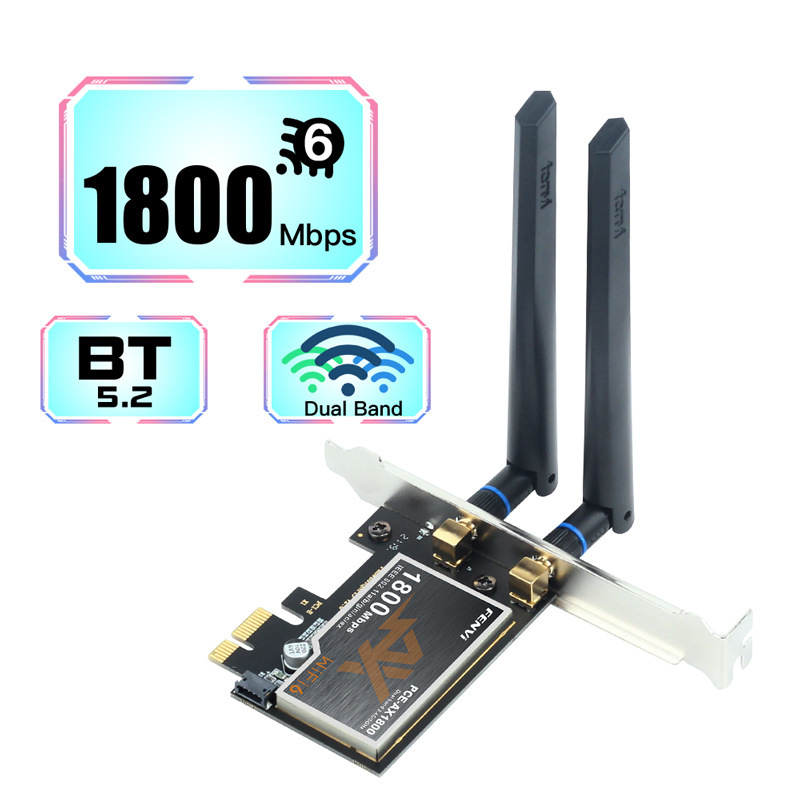 Win/Linuxデュアルバンド5G高速デスクトップpciワイヤレスカード内蔵ギガwifiレシーバーax210|undefined