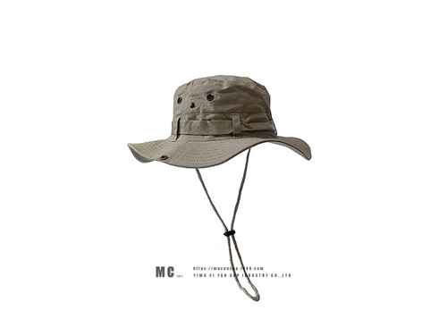 Japanese Style Trendy Brand Drawstring Fisherman Hats Men and Women Summer Ventilation Sun Protection Outdoor Hiking Fishing Hat Western Cowboy Hats 
