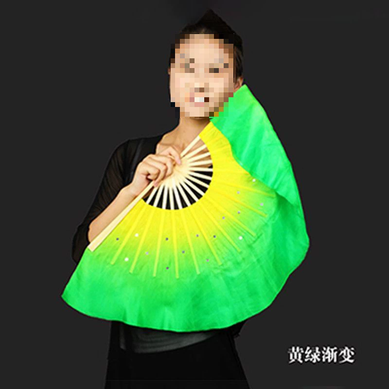 Dance fan simple silk dance fan double-sided children's Yangko 8 dance fan kindergarten primary school students performance.
