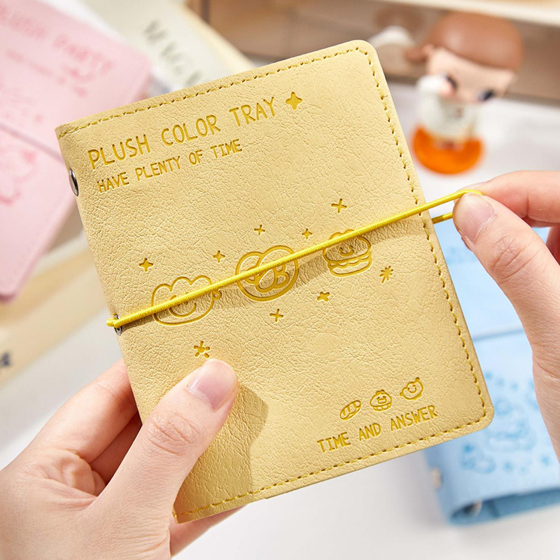 Recoger M5 hojas sueltas libro de cuentas de mano placa de color de felpa patrón de dibujos animados libro de mano decoración de bricolaje libro de pegatinas decorativas