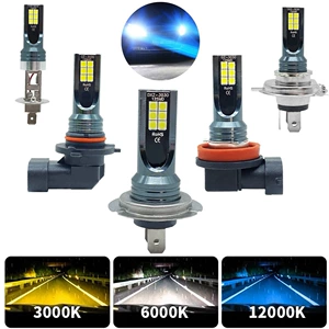 LED avtomobil işığı H4 H7 3030 12SMD duman işığı H8 H11 9006 CSP H1 fənər