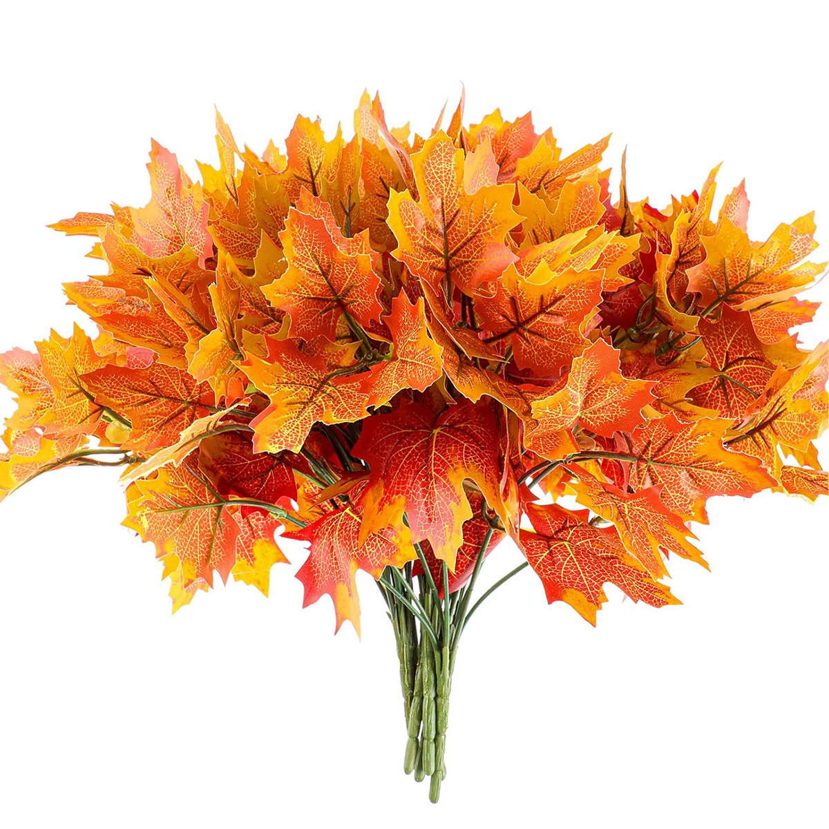 Maple Leaf 7 Autumn Artificial Maple Leaf Bunch Autumn Leaves…