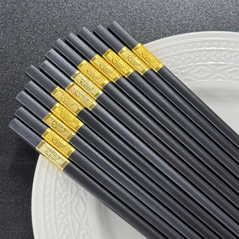 [pet cost performance] fushou mianmian alloy chopsticks 10 pairs dk40002