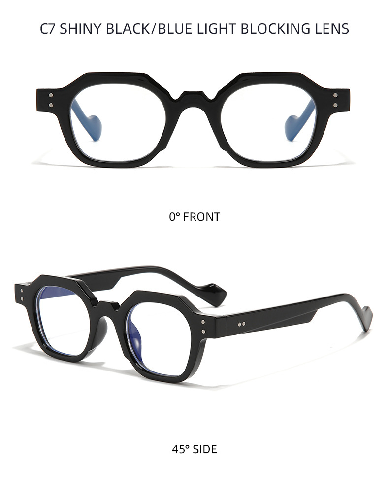 50g Weight Full Frame Glasses Structure Sunglasses Classification PC, UV400 Protection Lens Material Polygon Glasses Style Travel, Street Occasion Solid Color Pattern Unisex Gender Simple Style, Streetwear Style Grey, Black Color Simple Style Streetwear Solid Color PC UV400 Protection Polygon Full Frame Men's Sunglasses 11