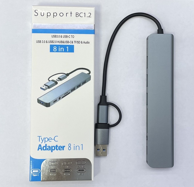 USB Type-c ドッキング ステーション ダブルヘッド ハブ 7/8 イン 1 ノートブック携帯電話コンピュータ コンバータ拡張ハブ|undefined