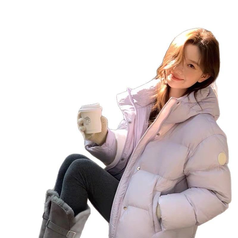 2025 invierno transfronterizo nuevo abrigo de plumón corto ropa de pan de mujer nubes puff gruesa chaqueta de algodón abrigo de moda image 5