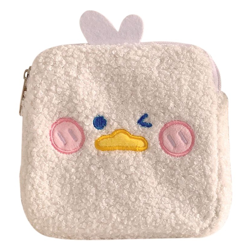 Bolso de tía lindo creativo bolsa de almacenamiento de servilleta sanitaria Portátil Bolsa de almacenamiento de corazón de niña de dibujos animados mini bolsa de almacenamiento