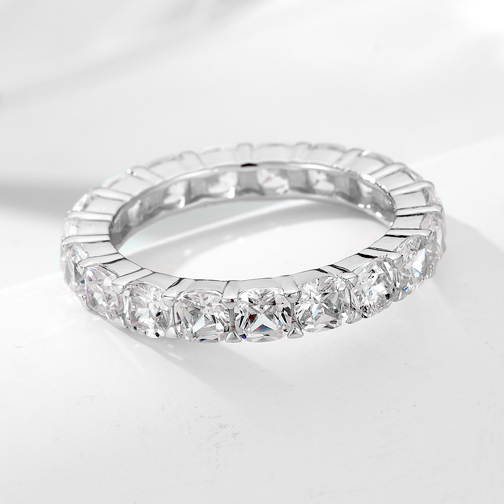 Anello di design in argento sterling 925 e zircone 5a donna_voghion.com