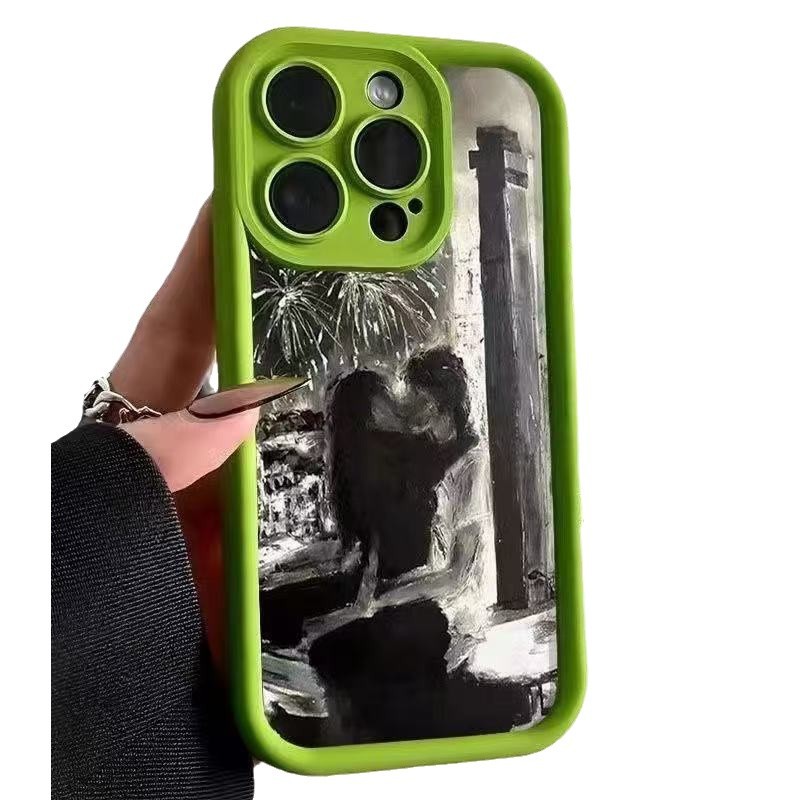 Nueva pareja para iPhone 16pro funda para teléfono móvil Apple 15 anti-caída 14 arte 13promax Europa y América 12x