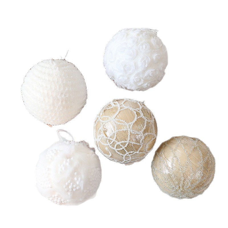 Nuevo árbol de Navidad de 10CM bola de decoración de bolas de Navidad colgantes de espuma pilares decoraciones de Navidad colgantes de bolas