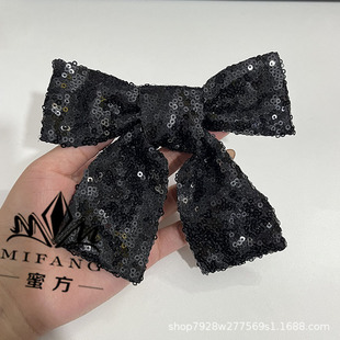 New Small Sequin Bow Decoration Clothes Elegant Brooch Pin Headwear Accessories Bow Tie All-match Artifact