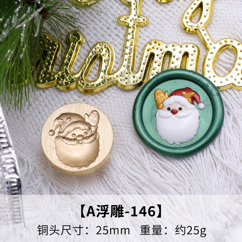 Color europeo pintura de fuego sello cabeza elk muñeco de nieve serie de navidad en relieve tarjeta de felicitación de navidad sobre sellado regalo de víspera de navidad