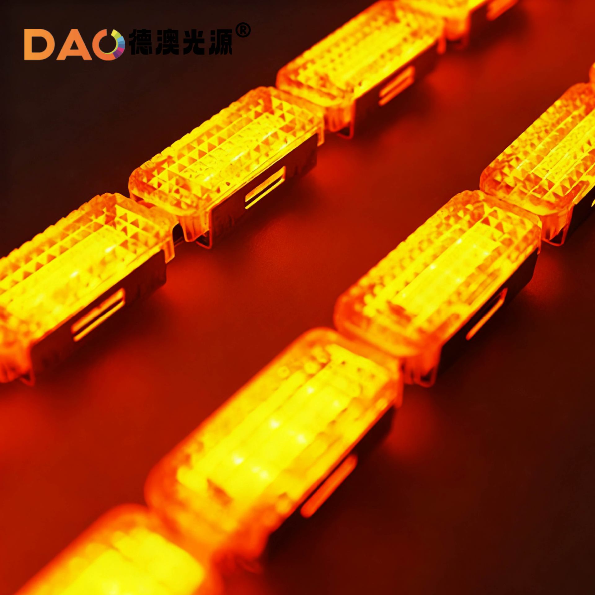 Nuevo AUDI Diamante Lámpara de cristal de lágrimas LED Dirección de carreras Luz de día Luz de ceja alta Luz de viaje image 4