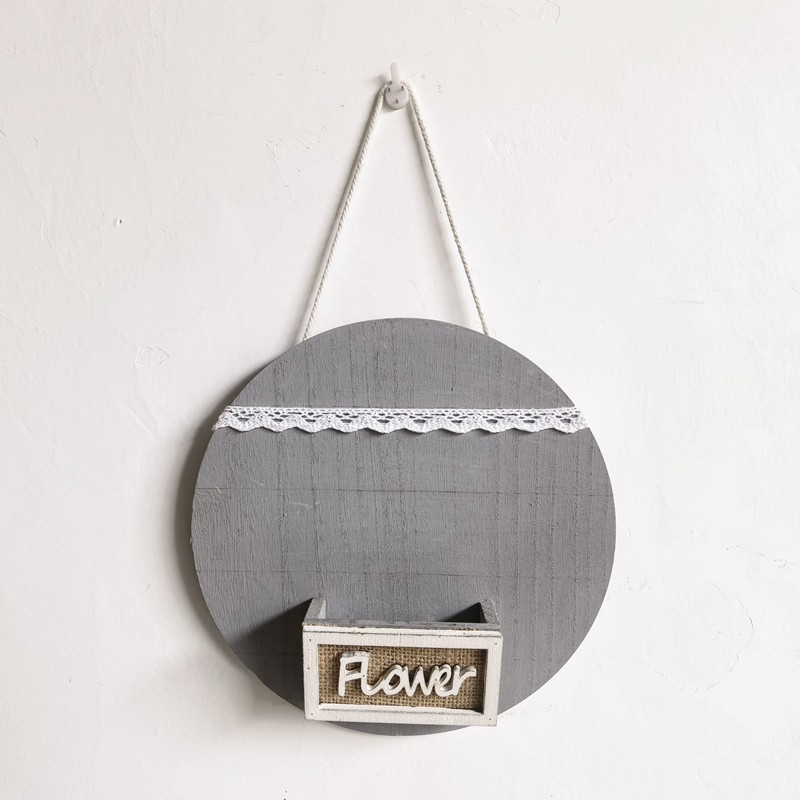 Año Nuevo redondo de madera colgante de pared sala de estar colgante de decoración de pared enchufe rico fruta roja bayas nueva casa regalo
