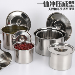 Wholesale stainless steel seasoning can, commercial and home use, with lid, oil tank, lard pot, condiment cup, seasoning tank