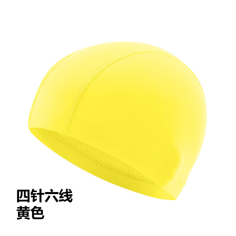水泳帽 大人用 布製水泳帽 ポリエステル ナイロン 四針六糸 男女兼用 大きめサイズ 水泳用 紙カード付き|undefined