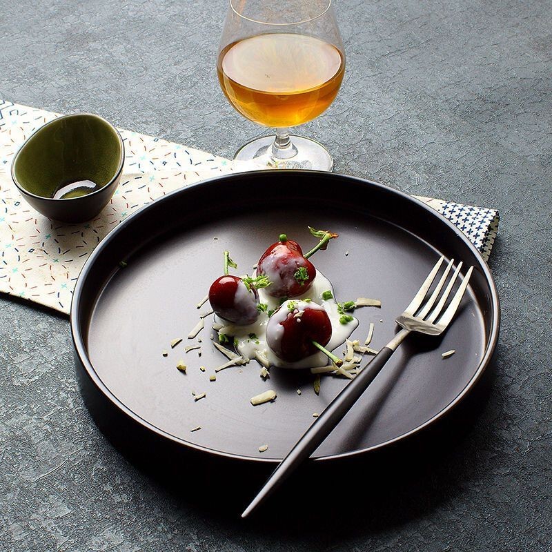 Nordic steak plate household ceramic net red Western plate ins high-looking tableware suit plate