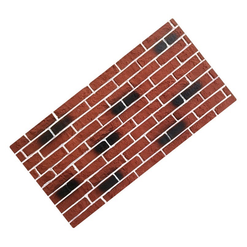 Pu ladrillo cultural tablero grande luz exterior pared antigua Villa decoración tienda piedra ligera cuero piedra cultural fabricante